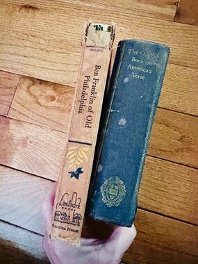 Unknown Brand Vintage Book Pair - Tan & Blue
